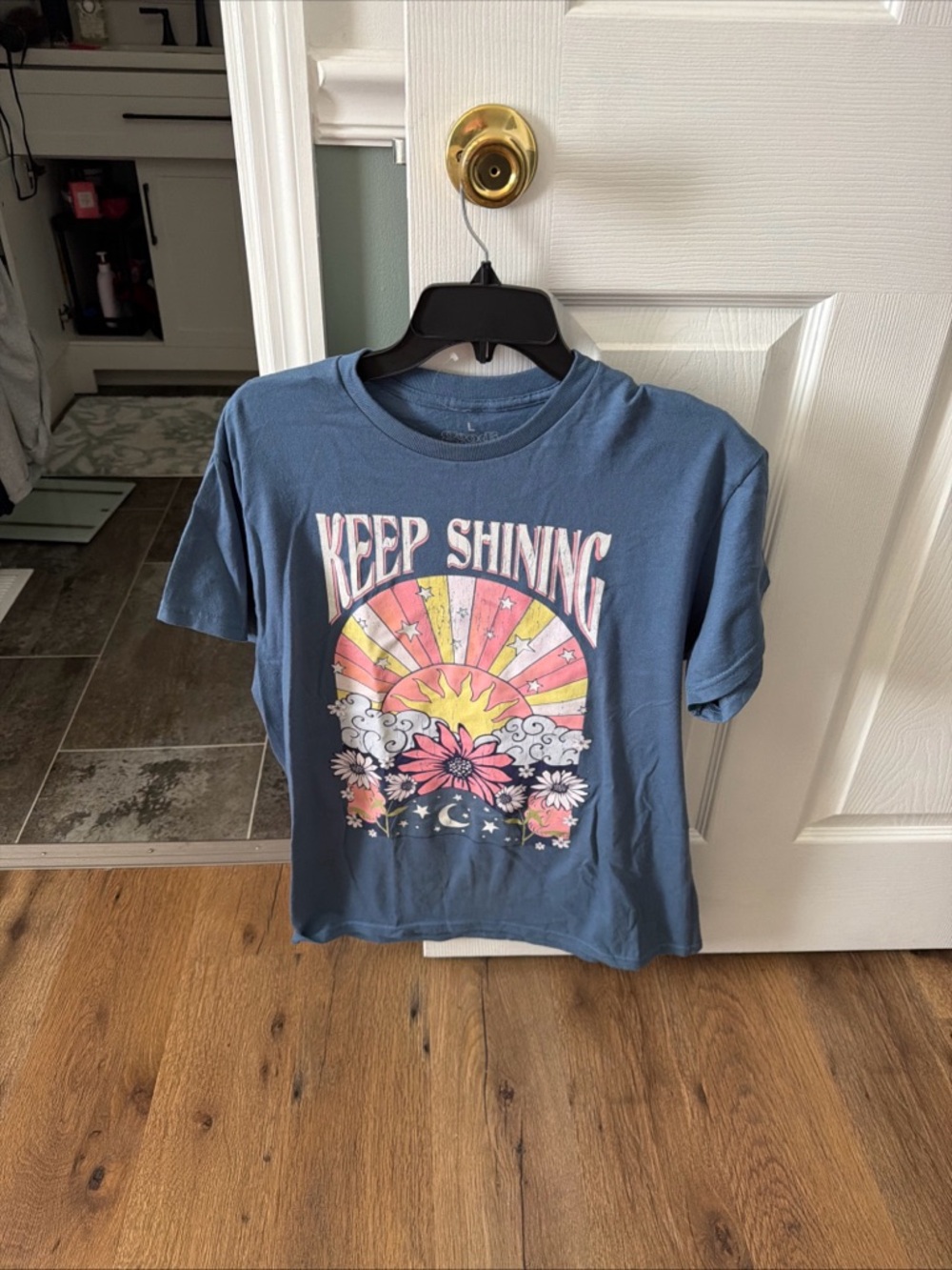 Keep Shining Blue Graphic Women’s  Tee
